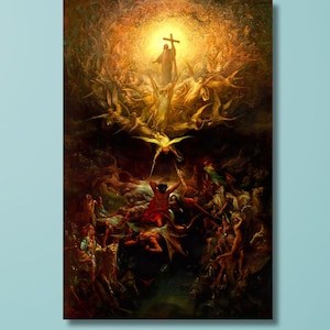 De triomf van het christendom over het heidendom door Paul Gustave Dore poster/canvas muurkunst, Paul Gustave Dore print kunst, Gustave Dore art canvas/1
