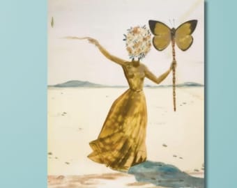 Canvastavla Salvador Dalí Venusfjäril: Surrealistisk väggkonst