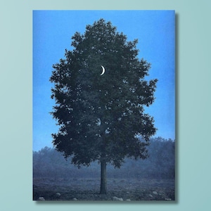 René Magritte  September, Canvas Art, Magritte Canvas, Surrealism Wall Art,Magritte Print,Reproduction Canvas Home Decor,man Cave ,Gifts