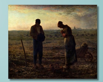 Jean Francois Millet Exhibition Poster - the Angelus - Barbizon