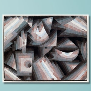 Paul Klee Abstract Art Print: Crystal Gradation Exhibition Poster