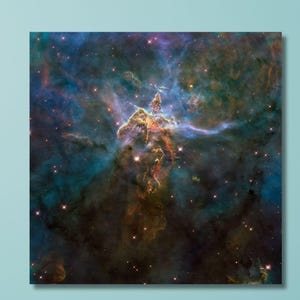 Carina Nebula Canvas Print: NASA Hubble Space Telescope Art