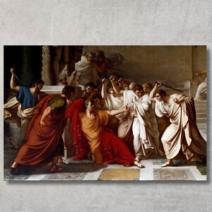 The Death of Julius Caesar Canvas Art: Vincenzo Camuccini Print
