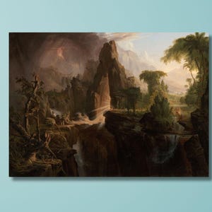 Thomas Cole Canvas Print: Expulsion from the Garden of Eden Giclee