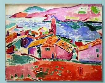 Henri Matisse Collioure View Canvas Art Print: Abstract Expressionism