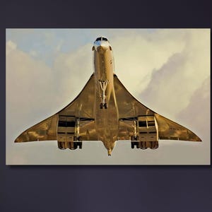 French Concorde Plane Jet Fighter Poster,Military Fighter Jet Canvas Wall Art,Combat Aircraft Pattern Canvas art,Jet Fighter Plane Print Art