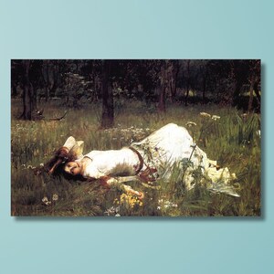 John William Waterhouse Oil Painting, Ophelia by John William Waterhouse Poster,Ophelia Poster,Ophelia Print Art,Ophelia Canvas Print Art/1