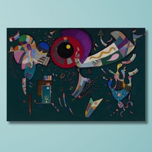 Wassily Kandinsky Composition IV Canvas Wall Art/Poster Art Reproduction, Abstract Wall Art Print, Modern Art Painting, Expressionism Art