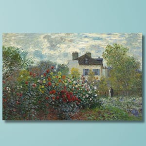 Monet Canvas Print: The Artist's Garden in Argenteuil, 1873