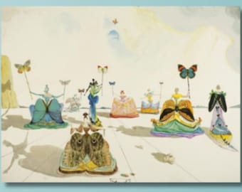 Canvasafdruk Salvador Dali-tentoonstelling: surrealistische kunst, klaar om op te hangen