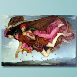 Night and Sleep by Evelyn De Morgan, Pre-Raphaelite Painting, Fine Art Print
