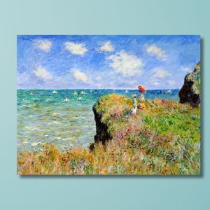 Riproduzione artistica su tela/poster di Claude Monet Impression Sunrise, riproduzione artistica su tela classica di Claude Monet, regali di pittura impressionista di arte moderna