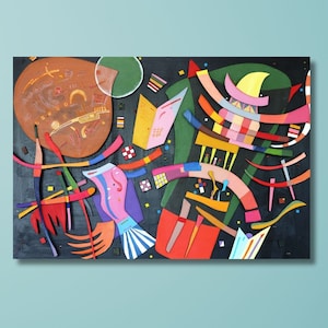 Wassily Kandinsky Composition X Poster/Canvas Art Reproduction, Abstract Wall Art Print, Modern Art Painting, Expressionism Art
