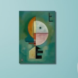 Wassily Kandinsky Composition VIII Canvas/Poster Art Reproduction, Abstract Wall Art Print, Modern Art Painting, Expressionism Art