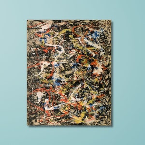Jackson Pollock Canvas Wall Art Jackson Pollock Extra Large Canvas Wall Art Abstract Wall Art Home and Living Room Decor Pollock Convergence