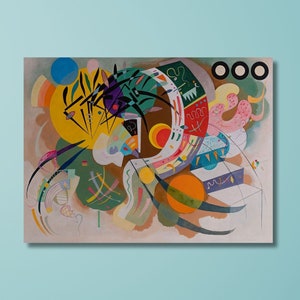 Wassily Kandinsky Wandkunst,Wassily Kandinsky Malerei Kunst, Moderne Leinwand Wand Kunst Druck, Bürozimmer Dekor, Abstrakte Kunstwerke, Moderne Malerei