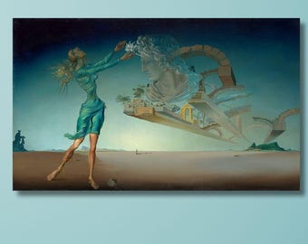 サルバドール・ダリ（砂漠の蜃気楼三部作、1946年）キャンバスポスター