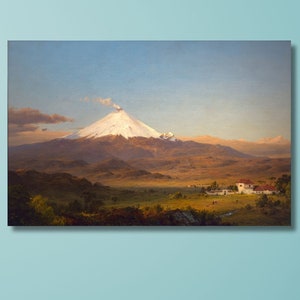 Cotopaxi 1855, Frederic Edwin Church, Edwin Church Poster, Edwin Church Print, American artist Paintings, Reproduction Art, gift ideas