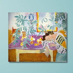 Matisse Canvas wall art Sleeping Woman by Henri Matisse Canvas Wall Art,Museum Sleeping Woman Poster Canvas Matisse Poster,