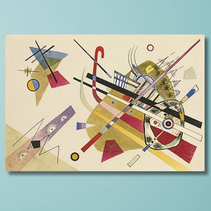 Wassily Kandinsky Copmpositons Canvas Wall Art Gallery Exhibition Poster/Wassily Kandinsky Home Decor Wassily Kandinsky Art Ready to Hang