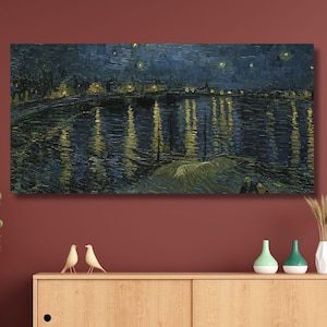 Vincent Van Gogh Sternennacht Leinwand Wandkunst, berühmten impressionistischen Plakatdruck, Sternennacht Reproduktion für Wohnkultur / 5