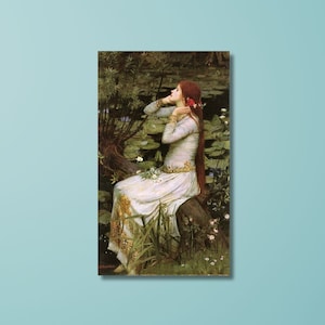 John William Waterhouse,Ophelia Poster ,OPhelia Art,Ophelia Print,Ophelia Canvas,John William Waterhouse Ophelia Painting Vintage Poster/2