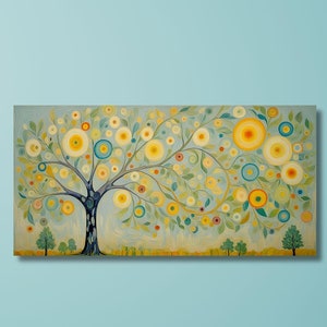 Tree of life Gustav Klimt Canvas Wall Art,Tree of life Framed Wall Art,Tree of life Poster,Extra Large Wall Art Tree of life Ready to Hang