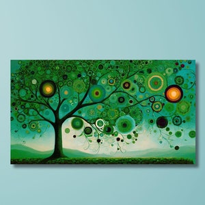 Gustav Klimt Style The Tree of Life Canvas ,Gustav Klimt The Tree of Life,Gustav Klimt Wall Art,Gustav Klimt Artwork Canvas,Ready To Hang/7