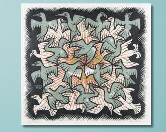 M.C. Escher Sun and Moon, by Maurits Cornelis Escher Canvas