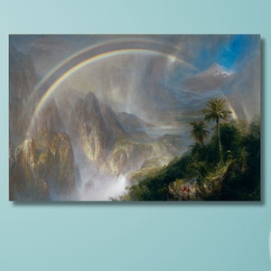 Rainy Season in the Tropics 1866, Frederic Edwin Church, Edwin Church Poster, Edwin Church Print, American artist Paintings,Reproduction Art