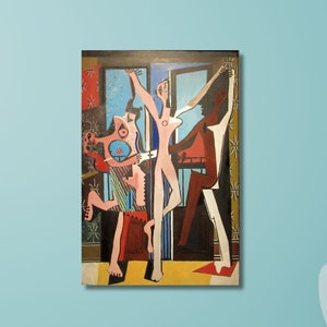 Dance by Pablo Picasso ,Picasso Exhibition Poster, Picasso Poster Print Framed Picasso painting Canvas Abstract wall art Home  Decor Gift /8