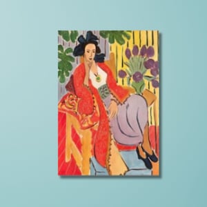 Henri Matisse Moder Canvas Wall Art, Matisse The woman with hat print Home Decor Matisse Haus Museum Abstract Vintage Gallery Exhibition