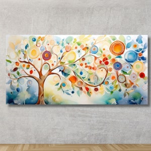 Tree of life Gustav Klimt Canvas Wall Art,Tree of life Framed Wall Art,Tree of life Poster, Extra Large Wall Art Tree of life Ready to Hang