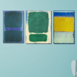 Set Of 3 Mark Rothko Canvas Print, Mark Rothko Wall Arts, Mark Rothko Print,Abstract Art Print, Rothko Reproduction Poster,Minimalist Art/6
