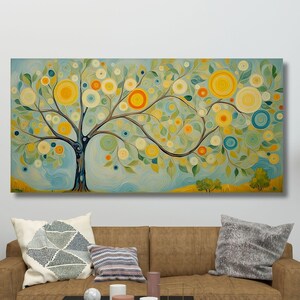 Tree of life Gustav Klimt Canvas Wall Art,Tree of life Framed Wall Art,Tree of life Poster,Extra Large Wall Art Tree of life Ready to Hang