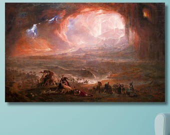 ジョン・マーティン：ポンペイとヘルクラネウムの破壊（1821年