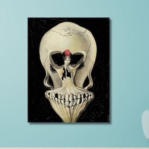Salvador Dali Ballerina in a Skull Ready To Hang POSTER,Ballerina Skull Poster,Surrealism Decor,Ballerina 1932 Poster,Salvador Dali Gallery