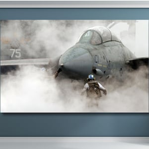 Canvaskunst aan de muur F-14 Tomcat: poster militair straaljager