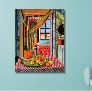 Henri Matisse Wall Art,Henri Matisse Interior at Nice, Matisse Print, Matisse Poster,Henri Matisse Canvas Colorful Art, Home Decor gifts