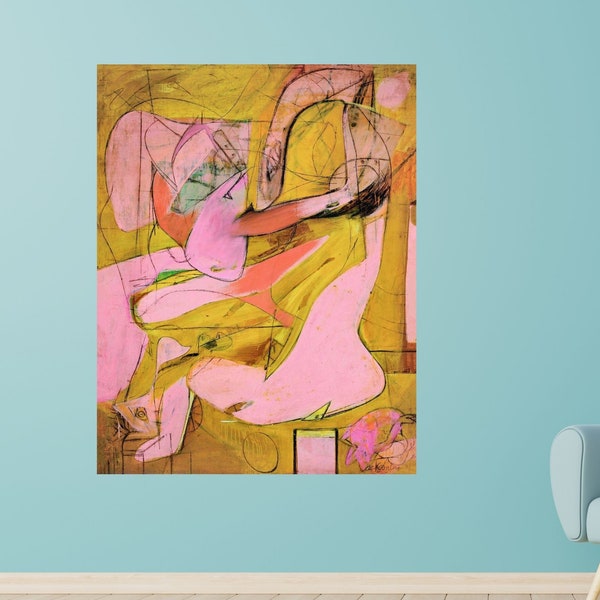 Willem de Kooning Canvas Wall Art Design, Stilleven Print, Poster Print voor thuis, kantoordecoratie, poster of canvas klaar om op te hangen