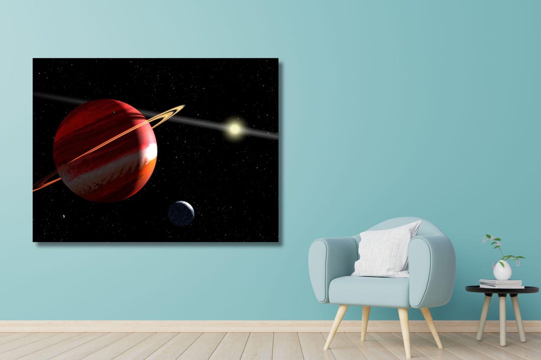 ウェッブ望遠鏡による木星のキャンバス：NASAの宇宙アート - Etsy 日本