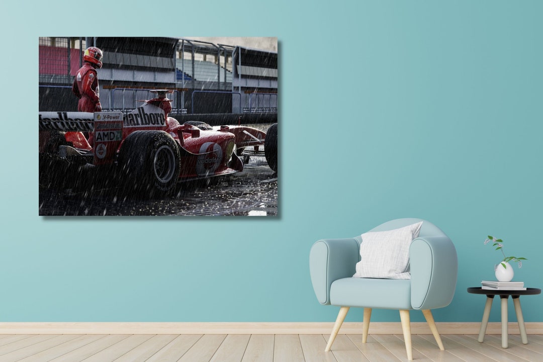 Michael Schumacher Poster Canvas Print Artmichael Schumacher - Etsy