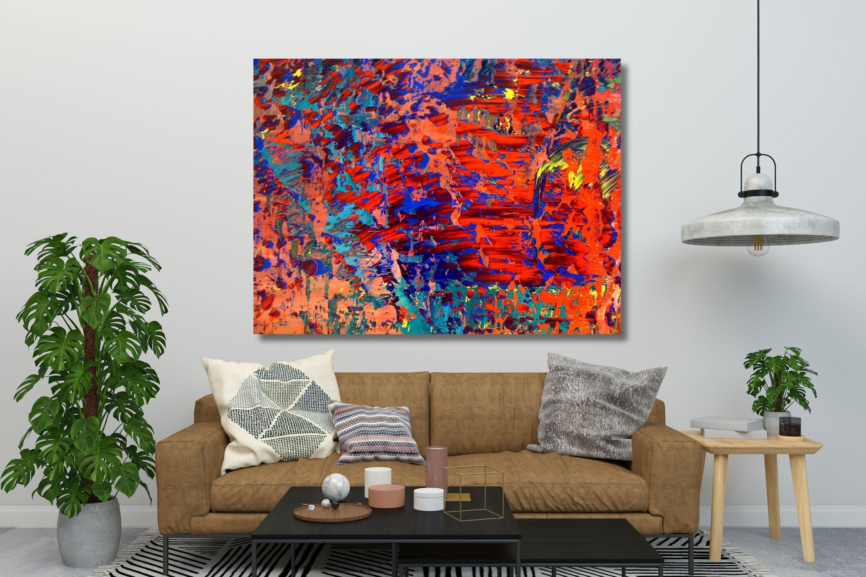 Gerhard Richter Abstract Canvas Art Print: Modern Home Decor - Etsy