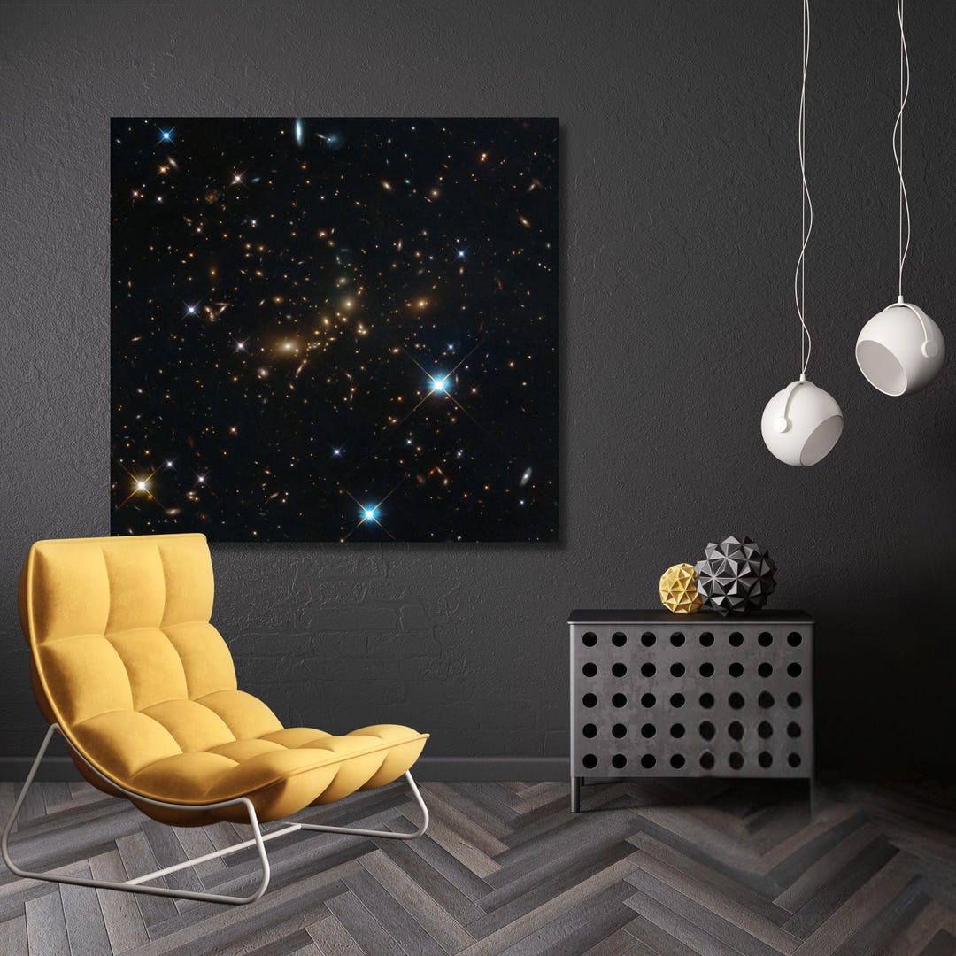 NASA First Deep Field Canvas Wall Art, James Webb Space Telescope Image ...