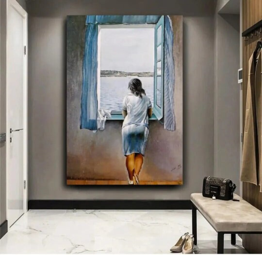 Salvador Dali Exhibition Poster Print Girl at the Window by Salvador ...