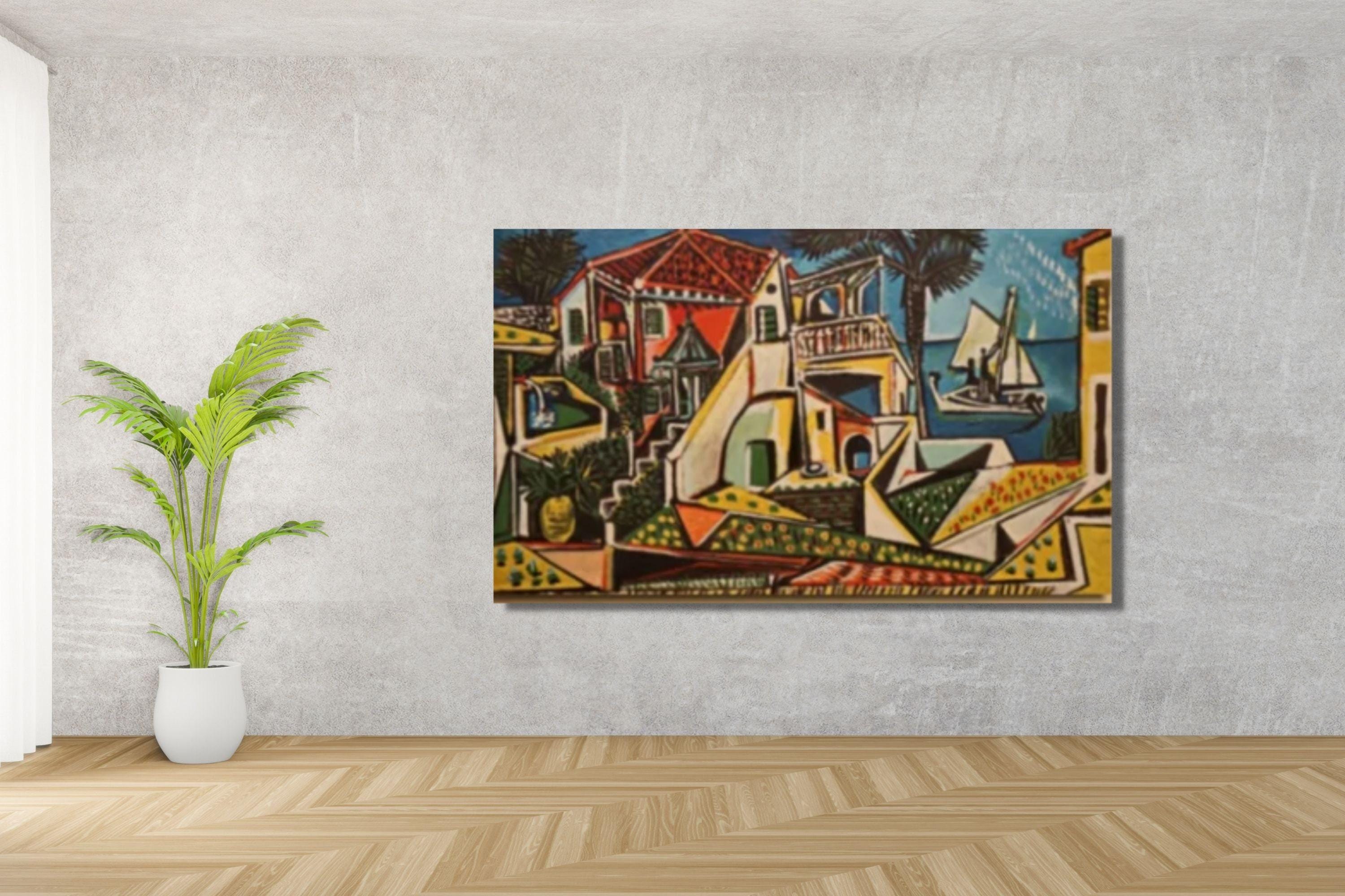 ピカソ地中海風景画キャンバス - クラシックな室内装飾 - Etsy 日本