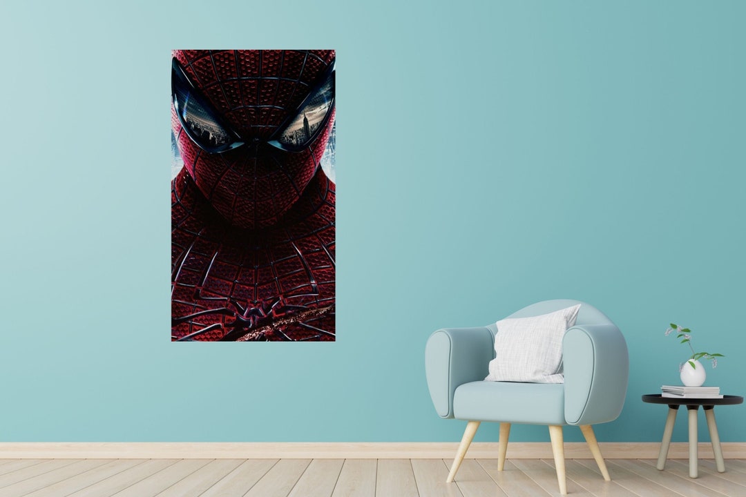 Spiderman Poster Artspiderman Canvas Wall Artspiderman Etsy
