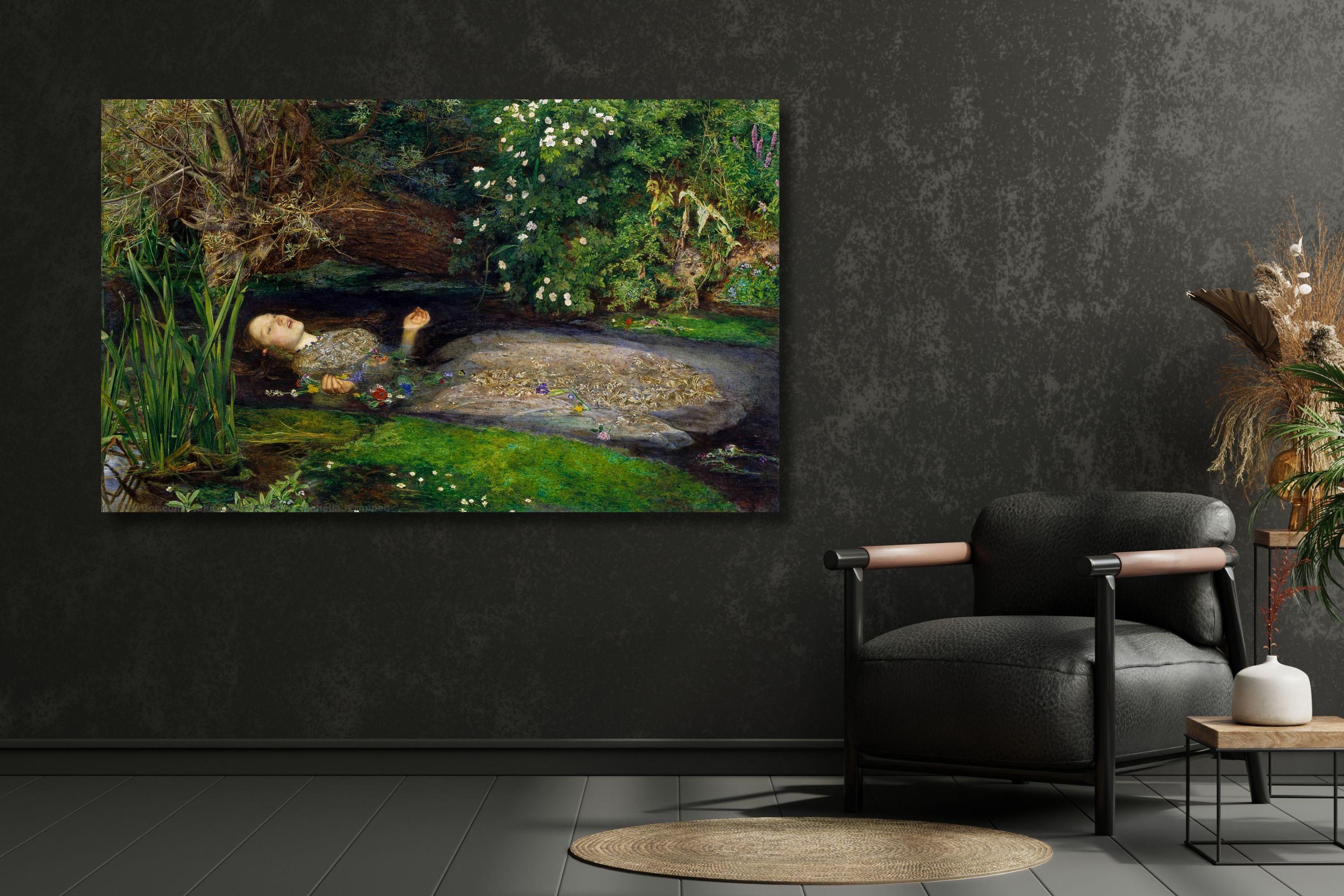 オフィーリア キャンバスウォールアート：ミレイの絵画複製 - Etsy 日本