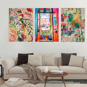 Henri Matisse Canvas Print Set: Gallery Wall Art, Landscape Gift image 2