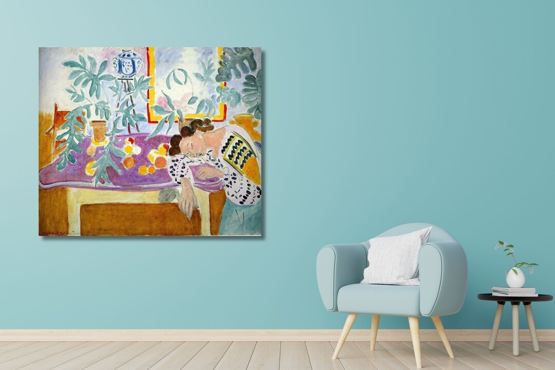 定番品】 アンリ・マティス 「Interior in Yellow and Blue